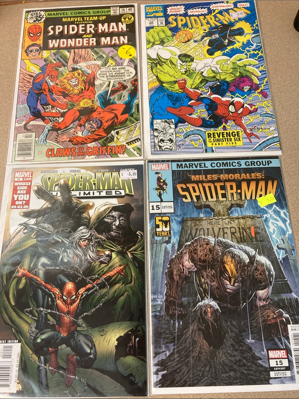 Assorted marvel Spider-Man comics